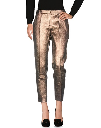OTTOD'AME Casual trouser Copper 48% Polyester, 39% Cotton, 13% Polyamide