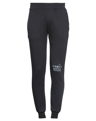 MSGM Casual trouser Black 88% Cotton, 12% Viscose