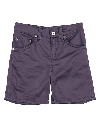 DONDUP Shorts & Bermuda Dark purple 96% Cotton, 4% Elastane