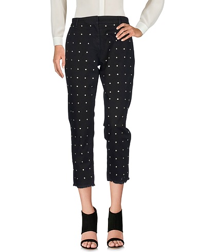 TWINSET Casual pants Black 98% Cotton, 2% Elastane