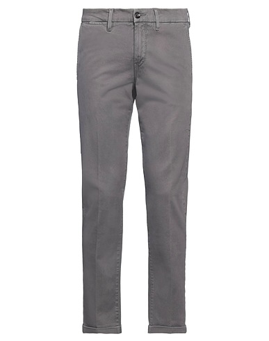 RE_HASH Casual pants Grey 98% Cotton, 2% Elastane