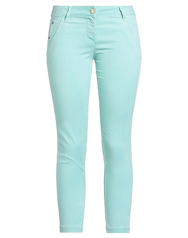 JACOB COHЁN Denim trousers Turquoise 98% Lyocell, 2% Elastane