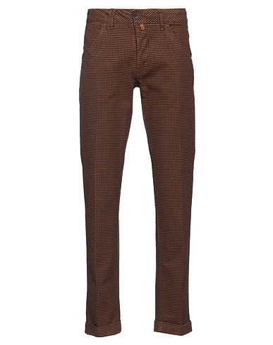 CYCLE Casual trouser Brown 98% Cotton, 2% Elastane