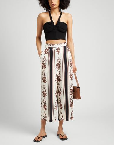 Gold Case Casual Pants In White