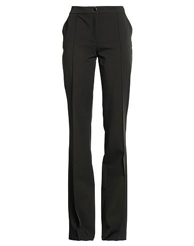 ELISABETTA FRANCHI Casual παντελόνι Σκούρο πράσινο 90% Πολυεστέρας, 10% Ελαστάνη
