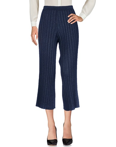 ANGELO MARANI Casual trouser Midnight blue 77% Virgin Wool, 12% Polyester, 11% Polyamide