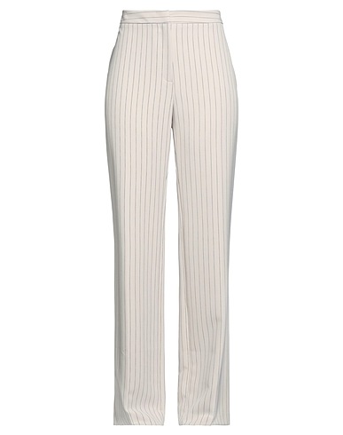 ANGELO MARANI Casual trouser Beige 75% Acetate, 25% Elastane