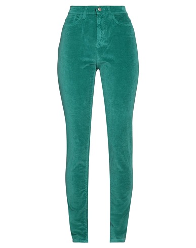 ROŸ ROGER'S Casual pants Emerald green 70% Cotton, 28% Modal, 2% Elastane