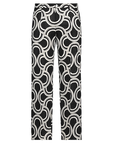 DOLCE&GABBANA Casual trouser Black 100% Linen