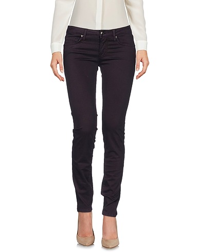 ROŸ ROGER'S Casual trouser Plum 58% Cotton, 40% Modal, 2% Elastane
