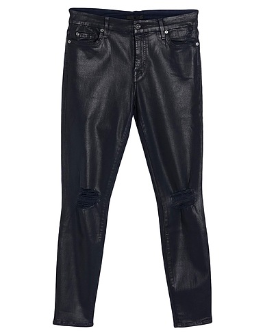 7 FOR ALL MANKIND Denim trousers Midnight blue 50% Modal, 42% Cotton, 6% Polyester, 2% Elastane
