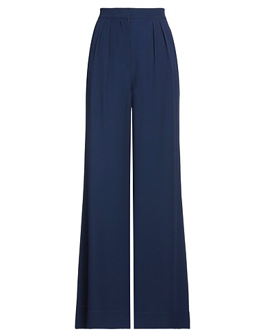 ALBERTA FERRETTI Casual trouser Navy blue 74% Acetate, 26% Rayon