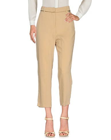 TWINSET Casual trouser Beige 95% Viscose, 5% Elastane