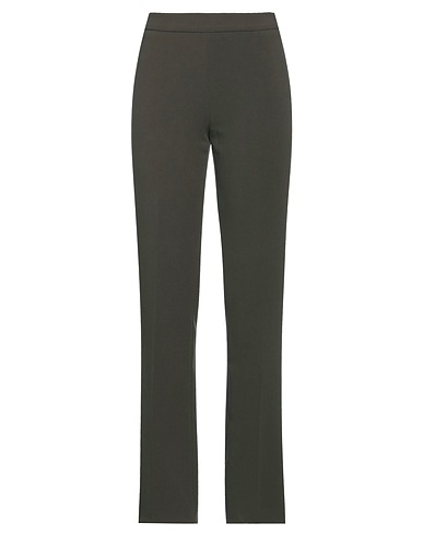 CLIPS Casual pants Military green 70% Viscose, 26% Acetate, 4% Elastane