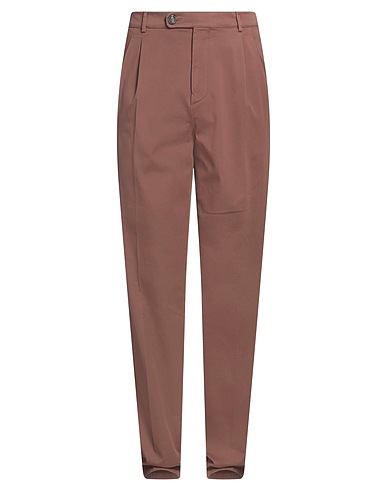 BRUNELLO CUCINELLI Casual trouser Light brown 97% Cotton, 3% Elastane