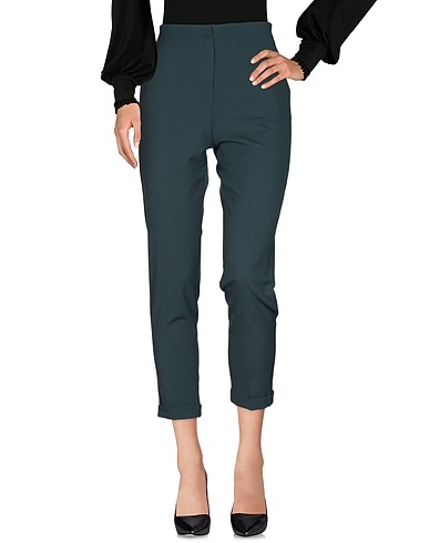 BEATRICE .B Casual trouser Dark green 54% Polyester, 43% Cotton, 3% Elastane