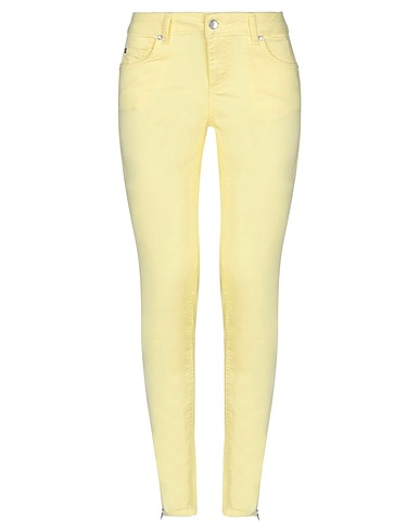 LIU •JO Casual trouser Yellow 67% Cotton, 29% Polyester, 4% Elastane