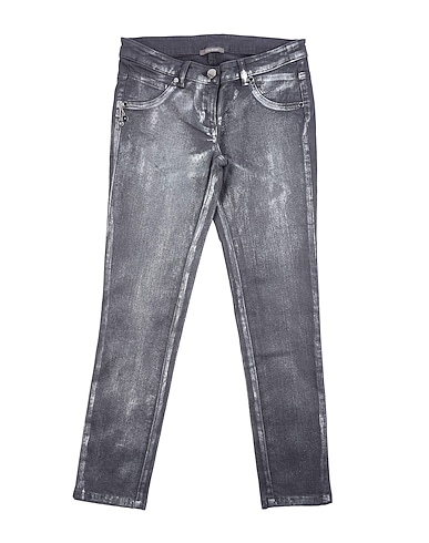 MISS GRANT Casual trouser Grey 98% Cotton, 2% Elastane