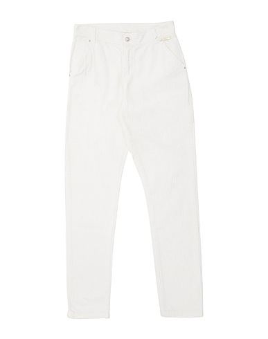 TWINSET Pantalone Bianco 100% Cotone