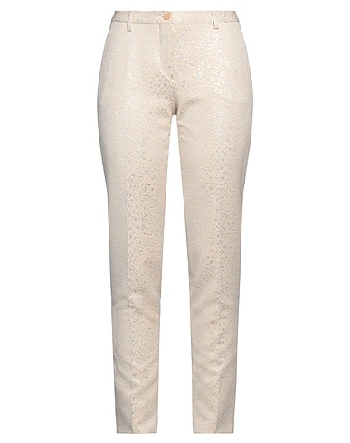 BRIAN DALES Casual pants Beige 50% Cotton, 50% Polyester