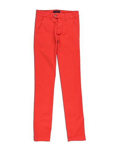 ROŸ ROGER'S Casual trouser Orange 98% Cotton, 2% Elastane