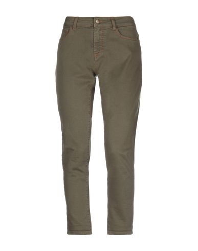 Manila Grace Denim Pants In Green