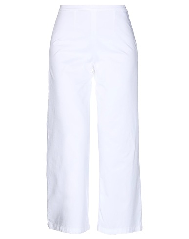 ROSSOPURO Casual pants White 97% Cotton, 3% Elastane