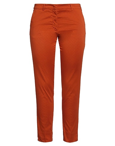 ROSSOPURO Casual trouser Brown 98% Cotton, 2% Elastane