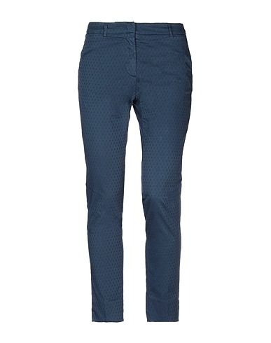 ROSSOPURO Casual pants Midnight blue 98% Cotton, 2% Elastane