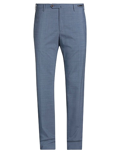 PT Torino Casual trouser Slate blue 54% Polyester, 44% Wool, 2% Elastane