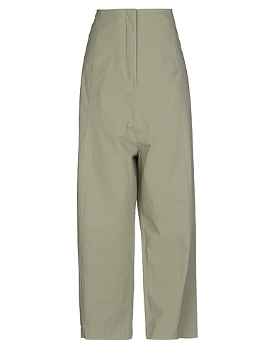 ERIKA CAVALLINI Casual trouser Military green 95% Cotton, 5% Elastane