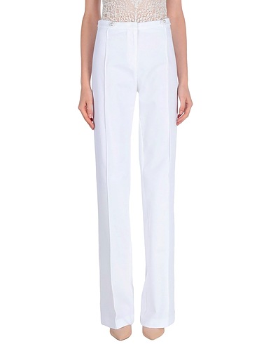 PINKO Casual trouser White 97% Cotton, 3% Elastane