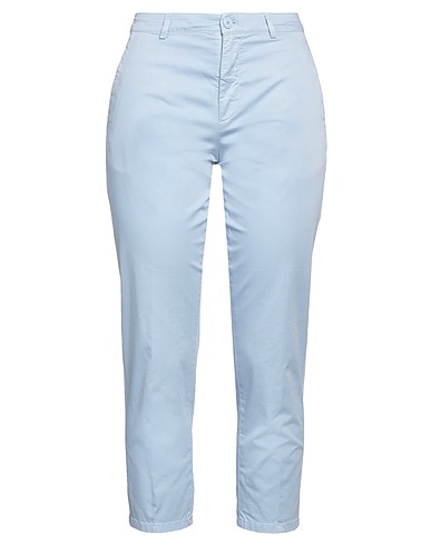 DONDUP Casual pants Sky blue 97% Cotton, 3% Elastane