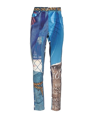 MOSCHINO Hosen Blau 79% Viskose, 19% Schurwolle, 2% Andere Fasern