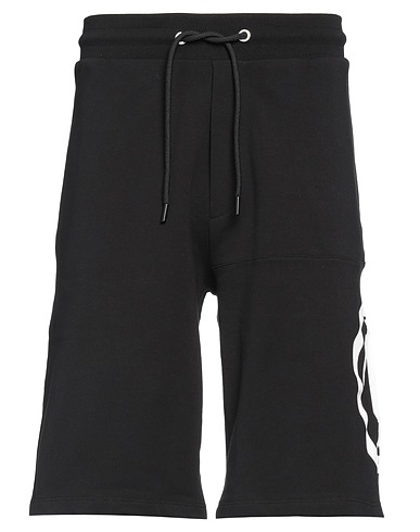 BIKKEMBERGS Shorts & Bermuda Black 95% Cotton, 5% Elastane
