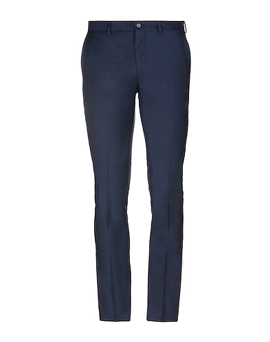 JACK & JONES Casual trouser BLU 77% Polyester, 22% Wool, 1% Elastane