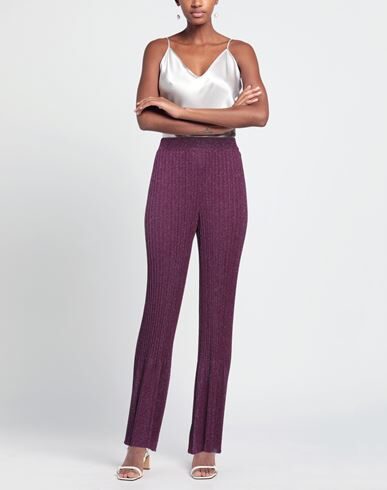 Shop Guardaroba By Aniye By Woman Pants Mauve Size L Viscose, Polyamide, Polyester In Purple