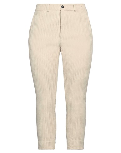 TRUE TRADITION Casual trouser Beige 96% Cotton, 4% Elastane