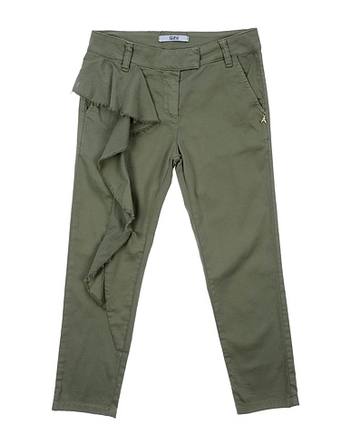 PATRIZIA PEPE Pantalone Verde militare 97% Cotone, 3% Elastan