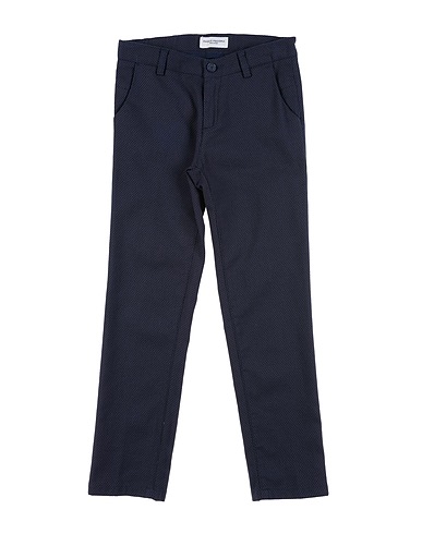 PAOLO PECORA Casual trouser Midnight blue 98% Cotton, 2% Elastane