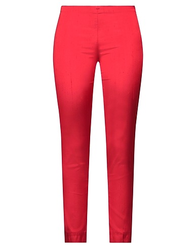 P.A.R.O.S.H. Casual trouser Red 83% Silk, 13% Polyamide, 4% Elastane