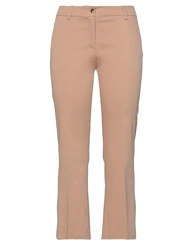 ALBERTO BIANI Casual trouser Camel 98% Cotton, 2% Elastane
