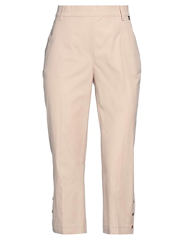 TWINSET Casual trouser Ivory 97% Cotton, 3% Elastane