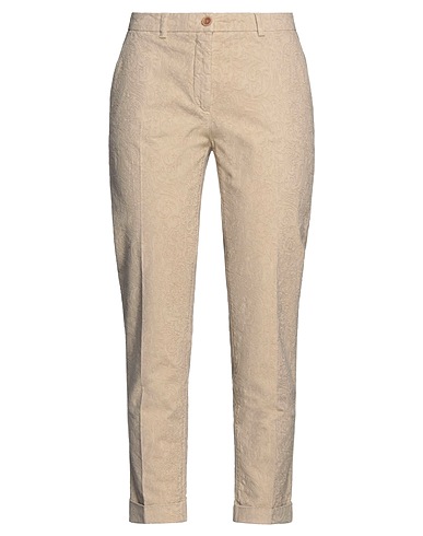 19.70 NINETEEN SEVENTY Casual trouser Beige 97% Cotton, 3% Elastane