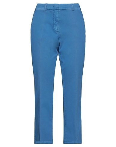 19.70 NINETEEN SEVENTY Casual pants Slate blue 98% Cotton, 2% Elastane