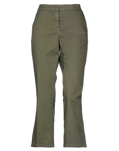 19.70 NINETEEN SEVENTY Casual trouser Military green 98% Cotton, 2% Elastane