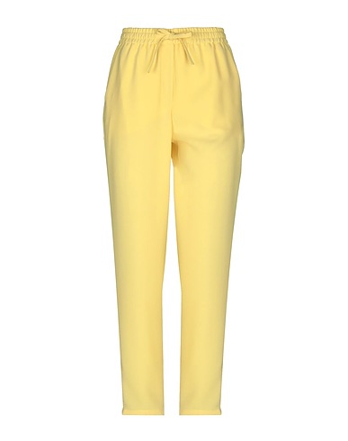 BOUTIQUE MOSCHINO Casual trouser Yellow 73% Triacetate, 27% Polyester