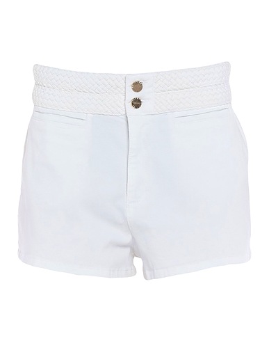 TWINSET Shorts & Bermuda White 97% Cotton, 3% Elastane