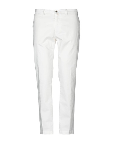 BRIGLIA 1949 Casual trouser White 97% Cotton, 3% Elastane