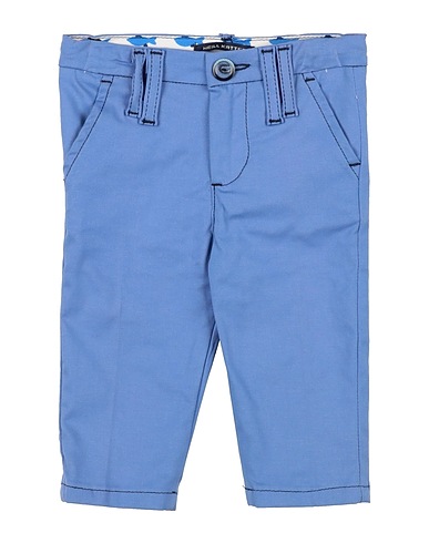NEILL KATTER Casual trouser Pastel blue 97% Cotton, 3% Elastane